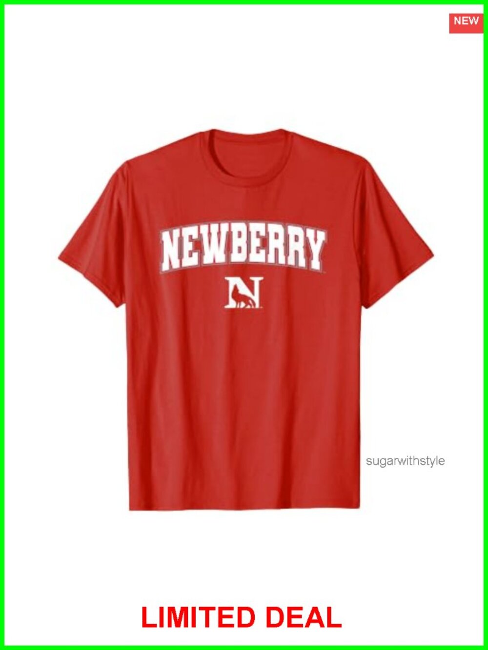Newberry College Wolves Arch Logo T-Shirt College Sports Fan Tee